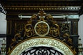 Traditional craft at the mimbar of The Abidin Mosque in Kuala Terengganu, Malaysia